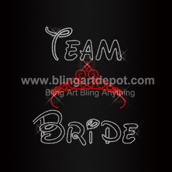 Team Bride Rhinestone Iron On Motifs Team Bride Rhinestone Iron On Motifs
